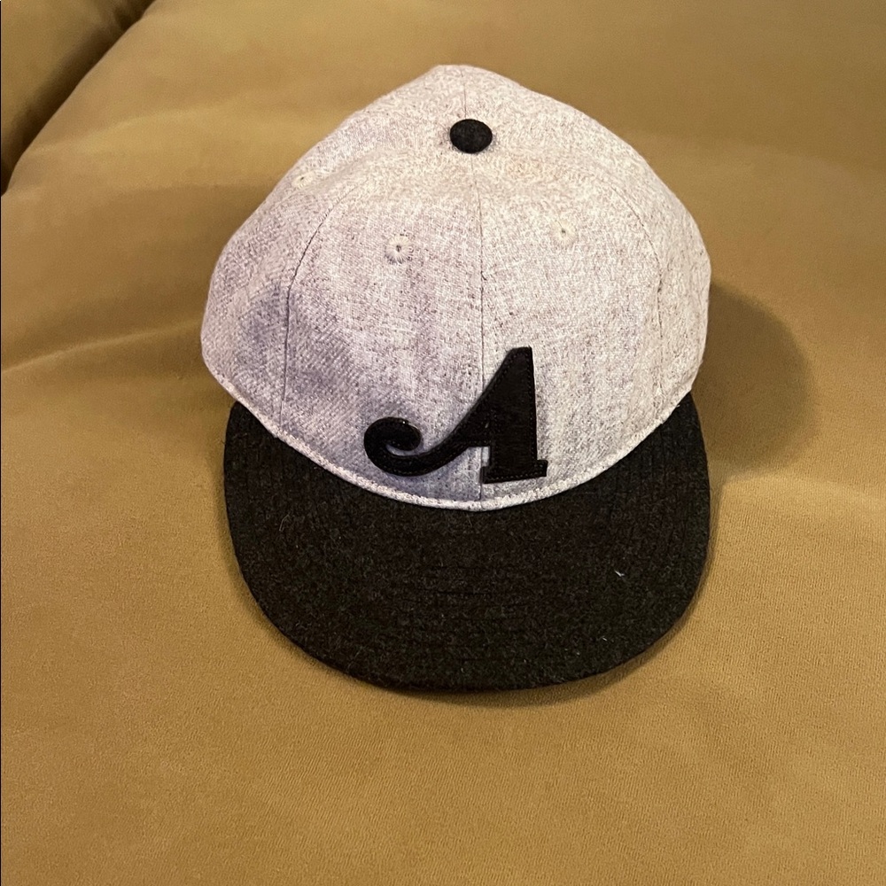 Awake NY Tan & Chocolate Wool Blend Strapback Cap Neutral Streetwear Hat